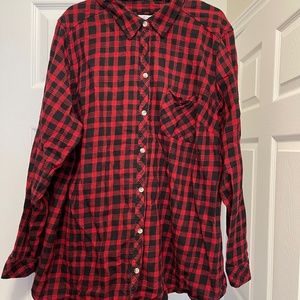 Buffalo plaid button down